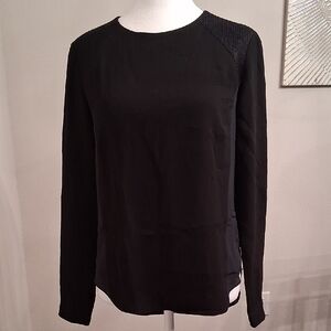 rag & bone Black Long Sleeve Blouse